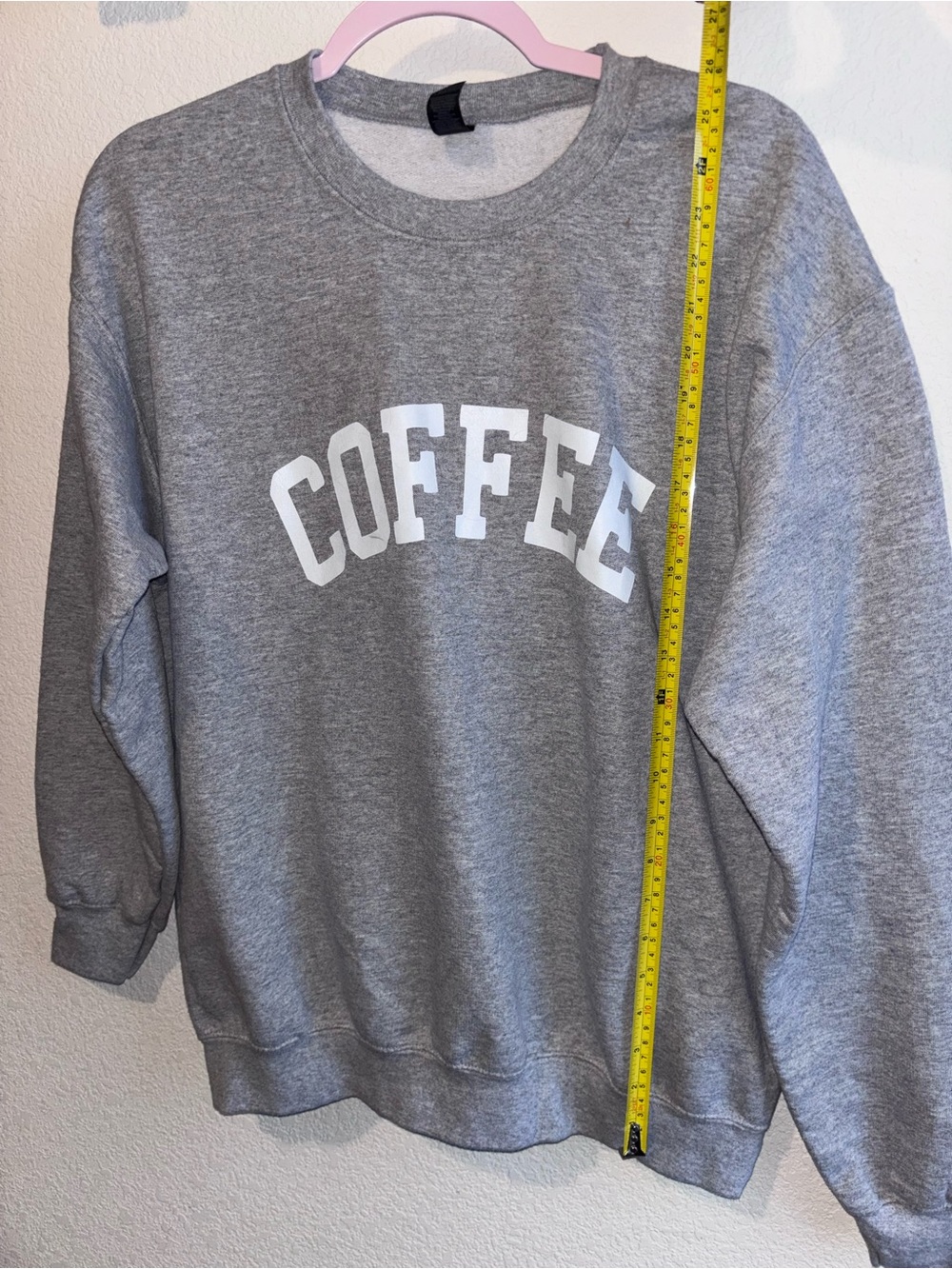 Grey crewneck sweatshirt